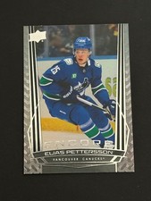 Elias Pettersson 2025-26 Upper Deck Series 2 Encore Rookie Insert Card # E191. rookie card picture