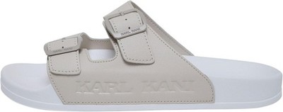 KARL KANI STREET SLIDE BEIGE/WHITE KKSLDSM000013 1032248 UNISEXSANDALEN