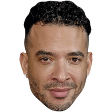 Jason Lee Johnson (Curly Hair) Big Head. Larger than life mask.