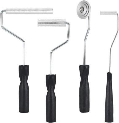 Fiberglass Roller Tools Kit, 4pcs Resin Laminating Bubble Set 