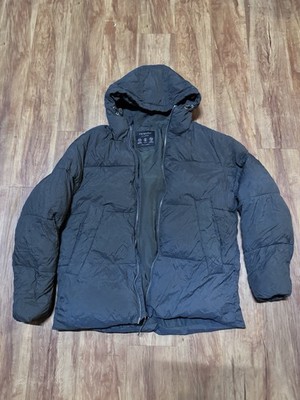 Primark Men s Size XL Hooded Puffer Dark Green Heavyweight Jacket Coat Sweater w