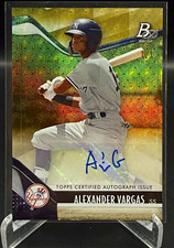 Marketplace image: Topps 2021 Bowman Platinum Alexander Vargas Yankees Superfractor 1/1