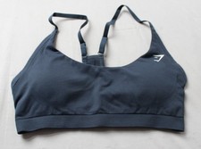 Gymshark Women's Everyday Seamless Racerback Sports Bra BM7 Blue Medium NWT
