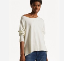 FRENCH CONNECTION Winter White Vhari Crew Neck Sweater Soft Sz L, NWT