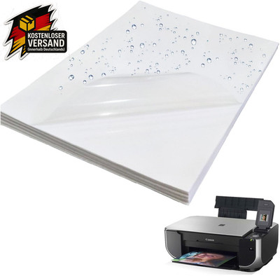 Selbstklebendes transparentes Druck-Papier A4 Set für Fotos und DIY-Projekte