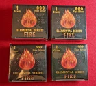Lot of 4 Unopened - 1 Gram Silver Elemental Series: Fire - Pan Silver Company