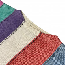 VTG Tommy Hilfiger Men's 100 Cotton Knit Sweater Multicolor Stripe   Large