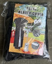 87 Inch Patio Heater Cover Waterproof Heavy Duty with Zipper Black New