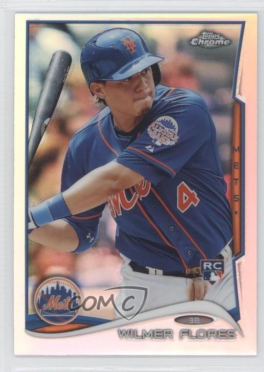 2014 Topps Chrome Refractor Wilmer Flores #67 Rookie RC 0ae