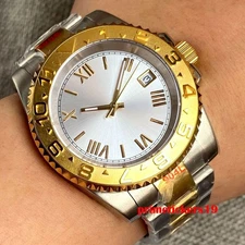 Tandorio NH35 Automatic 40mm Men's Sapphire Watch Sunburst Dial Roman Marks Date