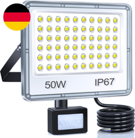 Yiqibro 50W Led Strahler Mit Bewegungsmelder AußEn, 5000LM Led Fluter Mit Bewegu