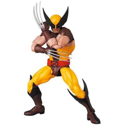 Medicom Mafex Wolverine X-Men brauner Anzug Comic Ver. Nr.138 Original Figur