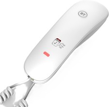 BT Duet 210 Corded Landline House Phone, Home Phone, 10 Number Memory, LED Call