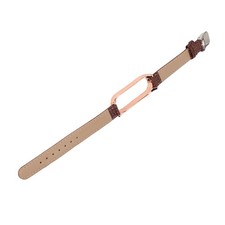 Smart Bracelet Band Skórzana bransoletka Metalowa obudowa Anti Lost For Mi Band 6 5 NFC