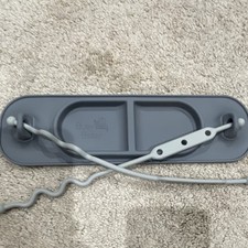 Busy Baby Silicone Suction Plate with Tethers Gray Dishwasher Safe