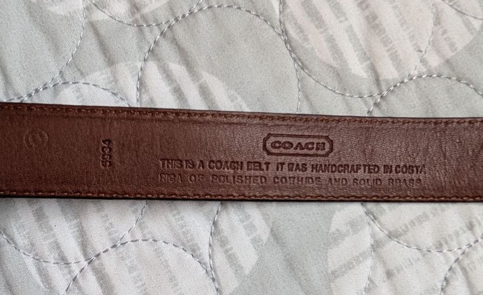 Vintage  Coach Women`s Leather Brown Belt Size 38 thumbnail 13