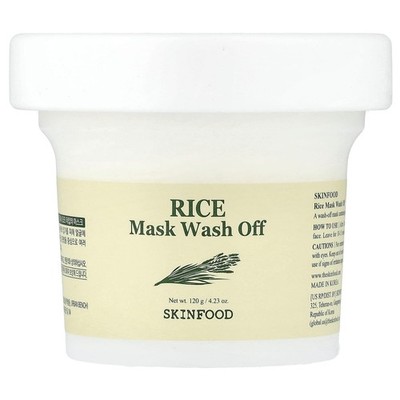 SKINFOOD, Rice Beauty Mask Wash Off, Wash-Off-Maske, 120 g (4,23 oz.)