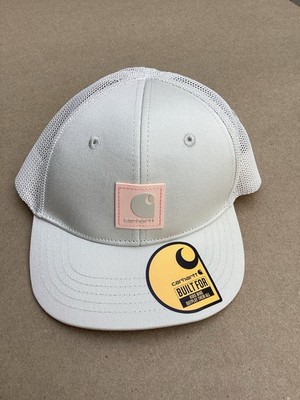 Carhartt Trucker Hat Mesh Back Adjustable Beige White Outdoor One Size