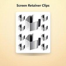 Screen Retainer Clips for Window Door Screens, 10 Pack Designed for secur...