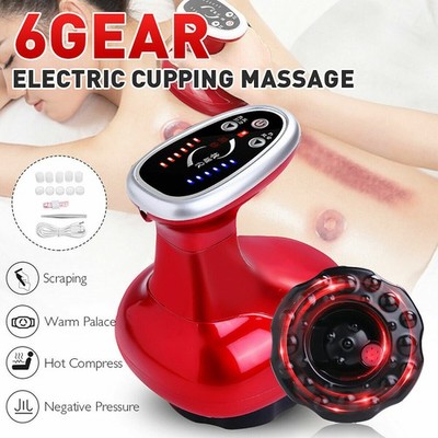 Elektrisches Faszien Massagegerät Guasha Scraper 6 Modus Körper Therapie