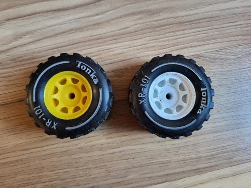 Set Of 2 Vintage Tonka XR-101 Tires Wheels