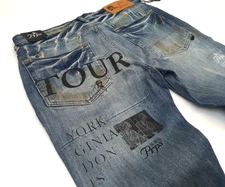 Prps Jimi Hendrix Tour VTG Washed Distressed Patched Stretch Super Skinny Jeans