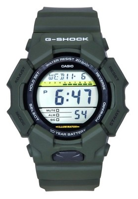 Casio G-Shock Quarz Sport Schwarz Zifferblatt Das Harz GD-010-3 200M Herrenuhr