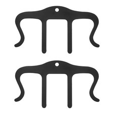 2 Pcs Metal Music Book Clip, M-Shaped Sheet Music Clip for Piano Guitar, Black