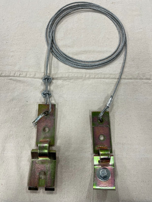ISAT ABHW12 & RCHW58 w/ ~20' Aircraft Cable Seismic Kit