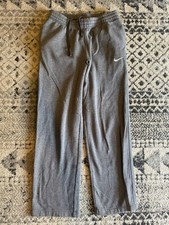 Vintage Nike Sweatpants Men Small Gray Jogger Pants Swoosh Fleece Y2K 826424-071