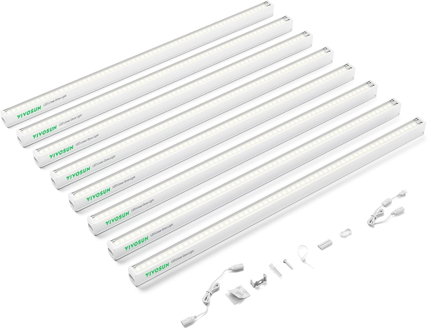 VIVOSUN 2FT 8PCS T5 LED Grow Light Strip Full Spectrum for Seeding Mother Plant