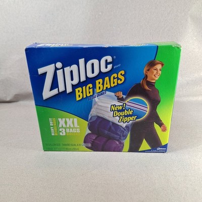 Ziploc Big Bags - 3 JUMBO 20 Gallon  Discontinued Organization & Storage Dmg Box