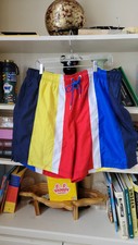 NWT Lands' End Mens Lined 8in Solid Volley Shorts Swim Trunks Size XL