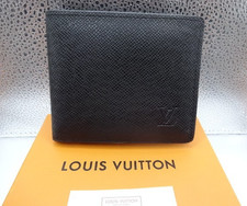 Portafoglio Louis Vuitton Taïga Multiple in pelle nera - Autentico - Nuovo!!