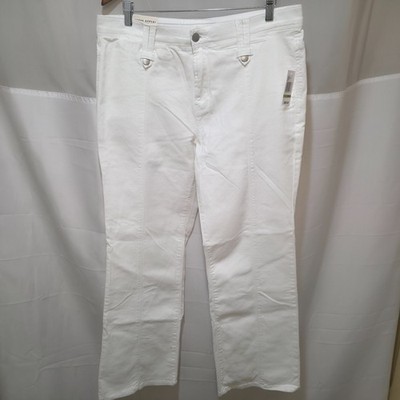 Curve Appeal Women's Heritage Luxe Joslin High Rise Boot White Denim Jeans Sz 14