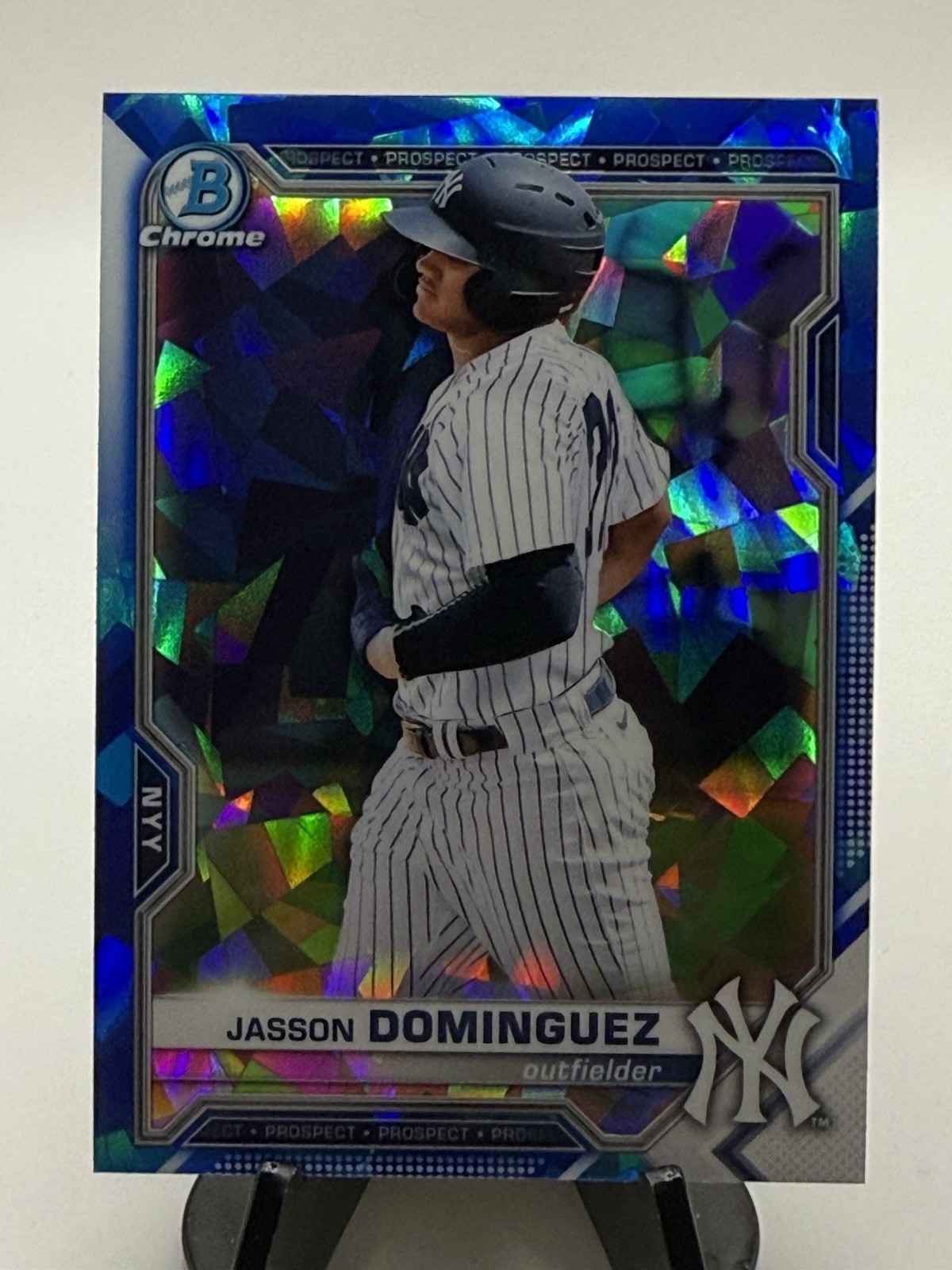 Jasson Dominguez 2021 BOWMAN CHROME SAPPHIRE #BCP-13 Yankees