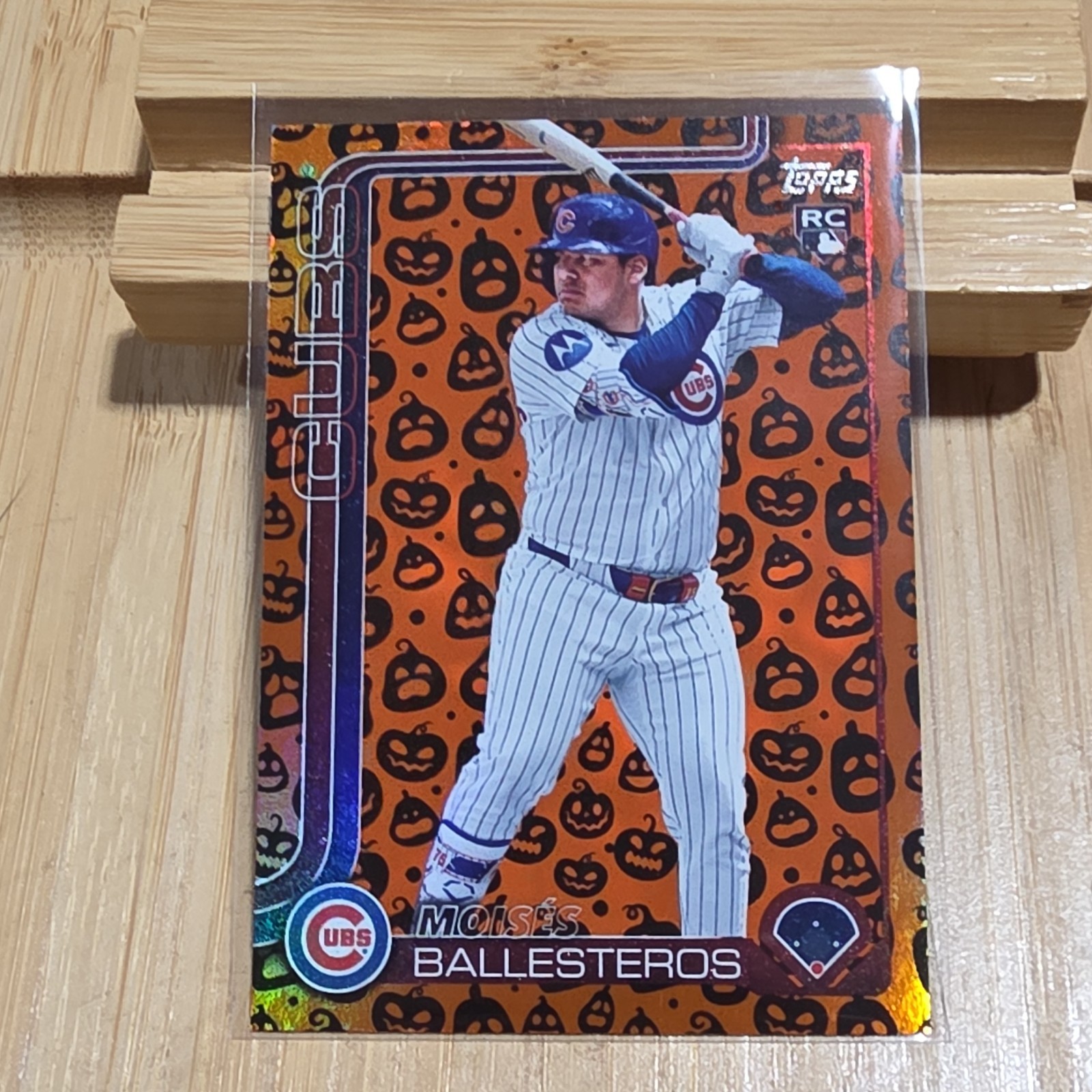 2025 Topps Update Moises Ballesteros Jack-O'-Lantern Foil Rookie #US262 Cubs