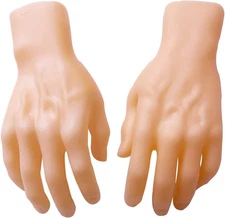 2 Pieces Spooky Halloween Decoration Realistic Hands, Fake Human Hands Bloody De