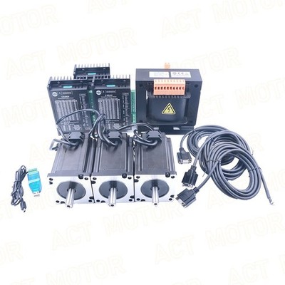 3 Axis kit Nema34 Closed Loop Schrittmotor 6A 9Nm & Treiber CS86H 13A Trafo
