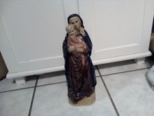 Keramikfigur Madonna/Maria mit Jesuskind Höhe ca 34cm Top Kult
