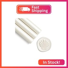 UNIQOOO Pearl White Glue Gun Sealing Wax Sticks for Wax Seal Stamp - Perfect for