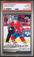 2024-25 Upper Deck Young Guns Lane Hutson PSA 10 #229 Montreal Canadiens