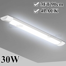 4 PACK 3FT LED SHOP LIGHT 6500K Daylight Fixture LED Ceiling Lights Garage Lamp