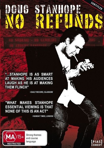 Doug Stanhope - No Refunds (DVD, 2009) New  Region 0 - Imagen 1 de 1