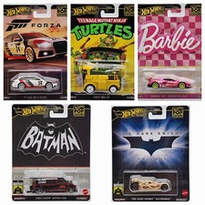 HOT WHEELS 2024 POP CULTURE RELEASE E HXD63-956E COMPLETE SET OF 5 REAL RIDERS 