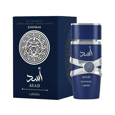 Lattafa Asad Zanzibar Eau de Parfum Spray for Men 3.4 oz / 100 ml