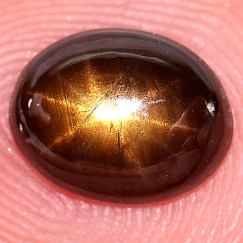 12 Rays Golden Star Sapphire 1.86 Ct. Oval Cabochon Natural Gemstone ...
