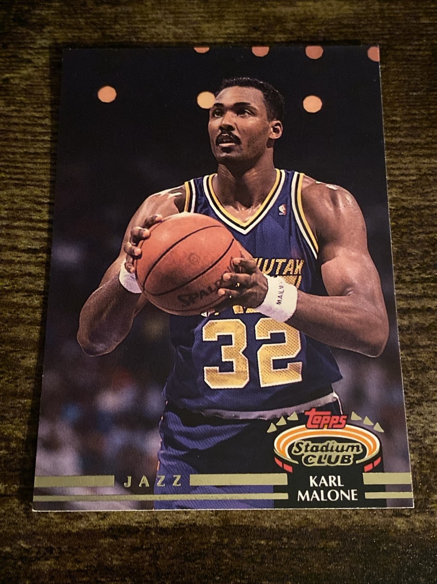 1992-93 Stadium Club Utah Jazz Basketball Card #13 Karl