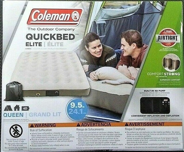 coleman quickbed plus queen