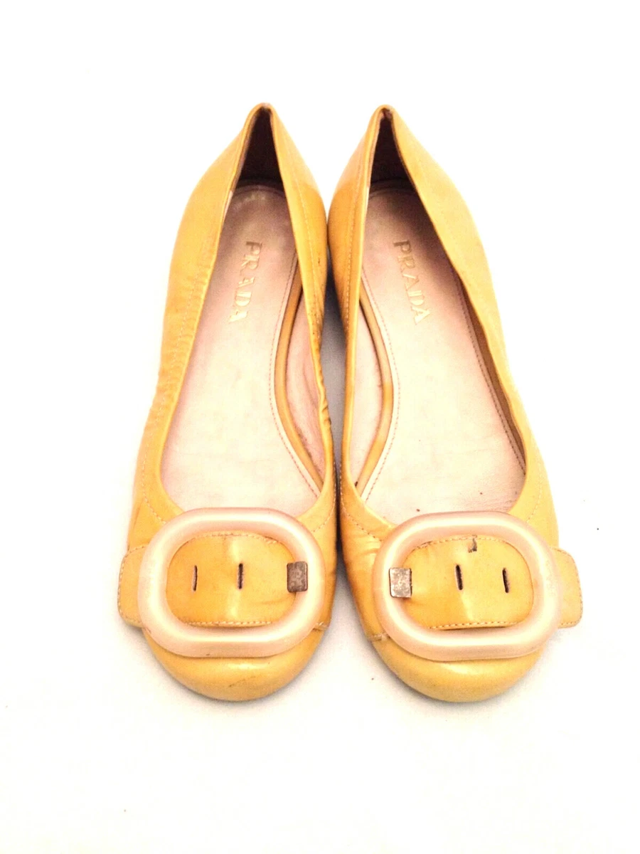 PRADA Buckle Patent Leather Flats for Women for sale | eBay